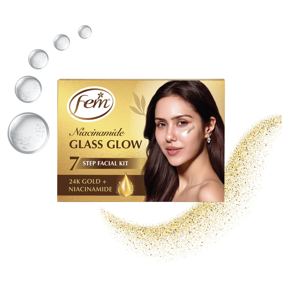 FEM Niacinamide Glass Glow Facial Kit 35g - Image 3