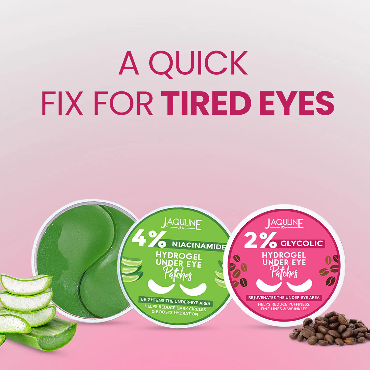 Jaquline USA 2% Glycolic Hydrogel Under Eye Patches - Image 7