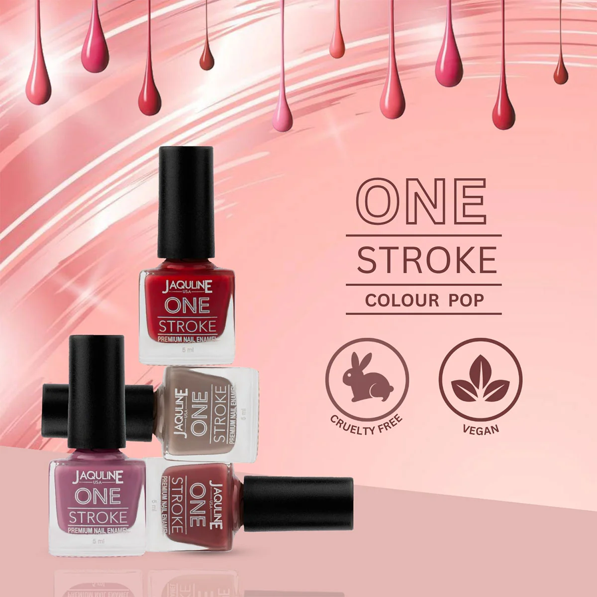 Jaquline USA One Stroke Nail Paint - Image 3