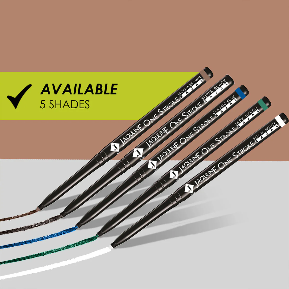 Jaquline USA OneStroke Super Black Kajal Twin Pack(0.30 gm+0.30 gm) - Image 5