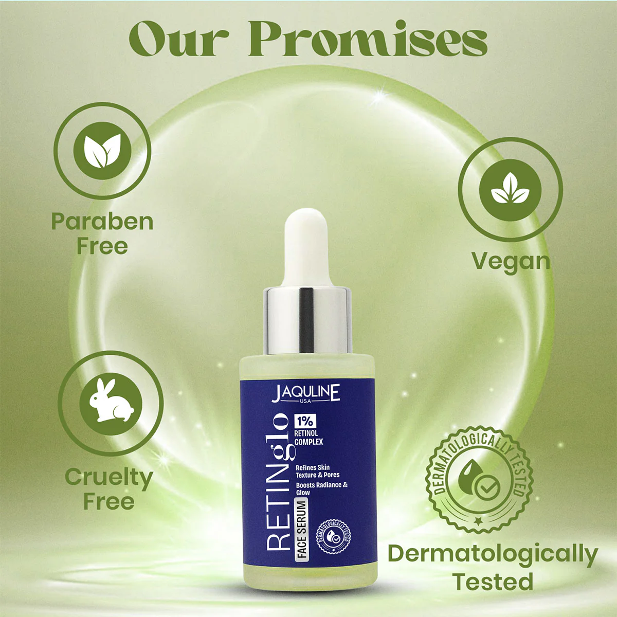 Jaquline USA Retin Glo Face Serum 30ml - Image 4